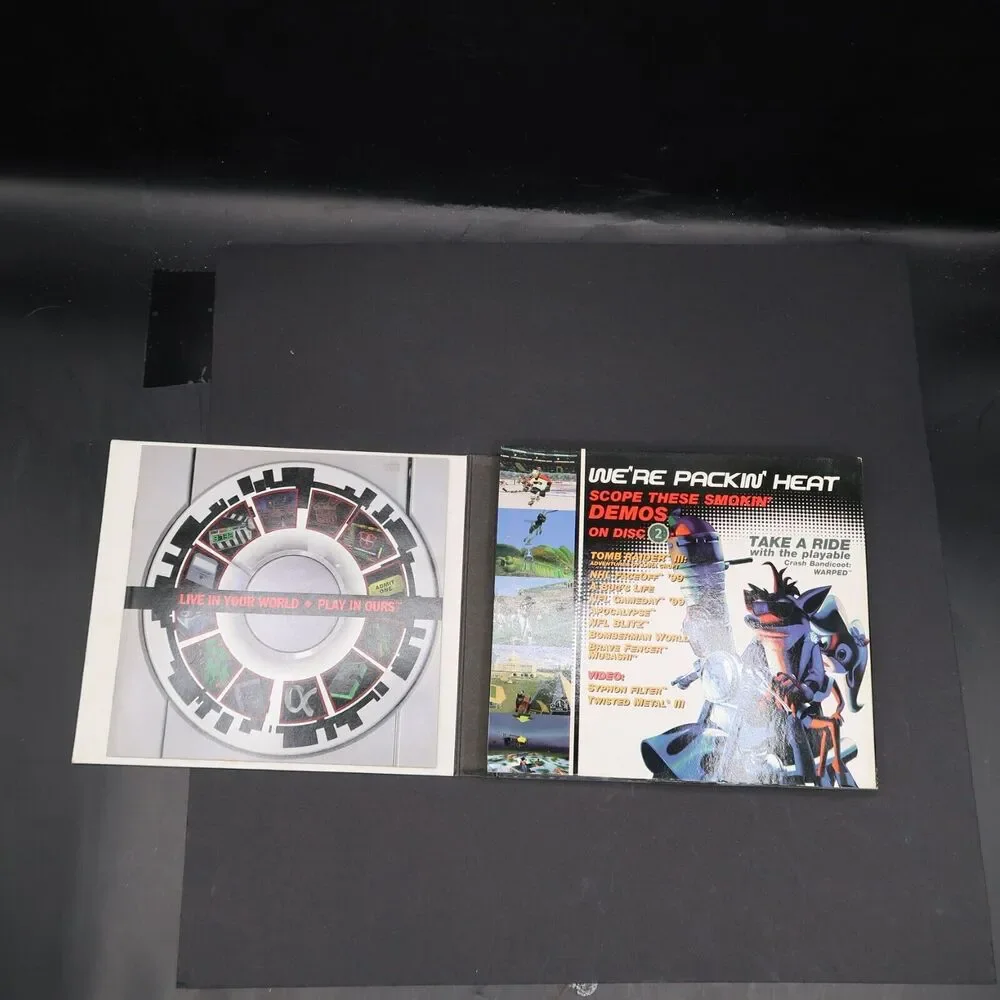 PlayStation Underground v 2.4 (1998) Video Game Demo Disc Set Untested Vintage